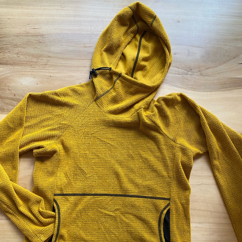 Melanzana Micro grid hoodie women’s M